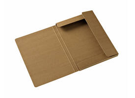 Elastobox Kraft Line A4 3 kleppen bruin