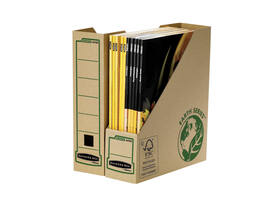 Tijdschriftcassette Bankers Box Earth A4 80mm bruin