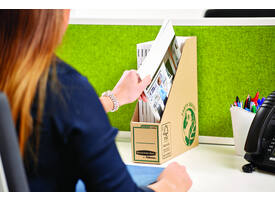 Tijdschriftcassette Bankers Box Earth A4 80mm bruin