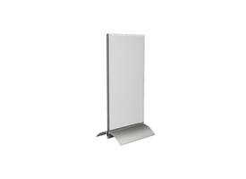 Kaarthouder Europel T-standaard 1/3 A4 staand acryl / aluminium