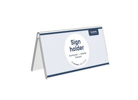Tafelnaambord Europel V-standaard 70x150mm acryl