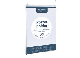 Posterhouder Europel A3 staand acryl