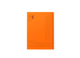 Vouwmap Quantore A4 ongelijke zijde 250gr oranje