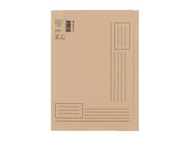Vouwmap Quantore A4 ongelijke zijde 250gr beige