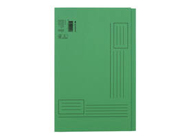 Vouwmap Quantore Folio ongelijke zijde 250gr groen