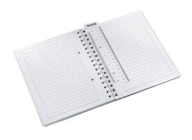 Notitieboek Leitz WOW A5 spiraal 160 pagina's lijn blauw