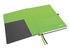 Notitieboek Leitz Complete A4 lijn 160 pagina's 100gr zwart