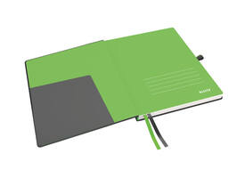 Notitieboek Leitz Complete 187x242mm lijn 160 pagina's 100gr zwart