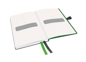 Notitieboek Leitz Complete A6 lijn 160 pagina's 100gr zwart