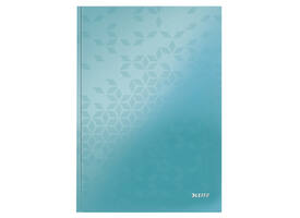 Notitieboek Leitz WOW A4 160 pagina's 90gr lijn ijsblauw