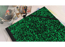 Tekenmap Canson Studio Annonay elastieksluiting 320x450mm groen