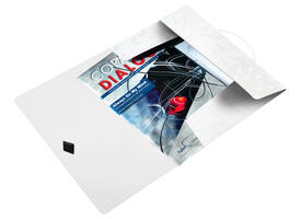 Elastomap Leitz WOW A4 3 kleppen PP wit