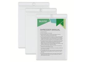 Insteekmap U-model Leitz Premium met ophangoog 0.20mm PVC A5 transparant 50 stuks