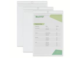 Insteekmap U-model Leitz Premium met ophangoog 0.20mm PVC A4 transparant 50 stuks
