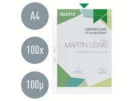 Showtas Leitz Premium 0.10mm PP A4 transparant 100 stuks