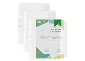 Showtas Leitz Premium met klep copy safe 0.13mm PP A4 transparant 50 stuks