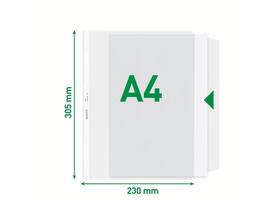 Showtas Leitz Premium met klep copy safe 0.13mm PP A4 transparant 50 stuks