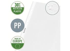 Showtas Leitz Premium standaard 11-gaats copy safe 0.085mm PP A4 transparant 100 stuks