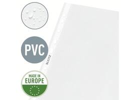 Showtas Leitz Premium standaard 11-gaats copy safe 0.085mm PP A4 transparant 100 stuks