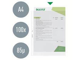 Showtas Leitz Premium standaard 11-gaats copy safe 0.085mm PP A4 transparant 100 stuks
