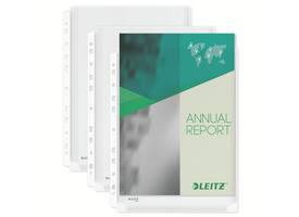 Harmonica showtas Leitz Premium met perforatiestrip 180µ PVC A4 5 stuks glashelder 5 stuks
