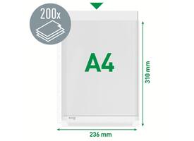 Showtas Leitz Premium copy safe 0.17mm PVC Expansievouw glashelder 10 stuks