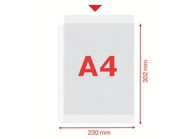 Showtas Esselte 0.08mm 21-gaats A4 mat 100 stuks