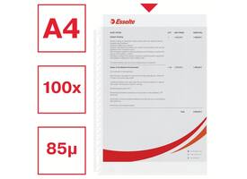 Showtas Esselte 0.08mm 21-gaats A4 mat 100 stuks