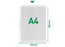 Showtas Leitz Premium copy safe 0.13mm 4-gaats PP A4 transparant 100 stuks