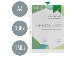 Showtas Leitz Premium copy safe 0.13mm 4-gaats PP A4 transparant 100 stuks
