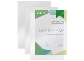 Insteekmap L-model Leitz Premium lasnaad copy safe 0.15mm PVC A4 transparant 100 stuks
