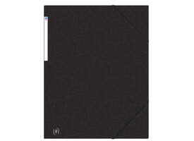 Elastomap Oxford Top File+ A3 3 kleppen 390gr zwart