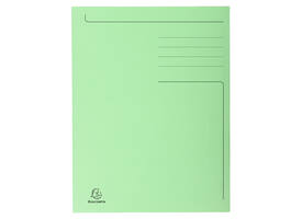 Dossiermap Exacompta Forever A4 3 kleppen 280gr groen