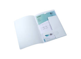 Offertemap Oxford A4 met insteektas 2 kleppen 0.5mm PP wit