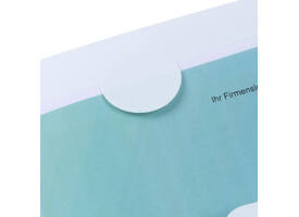 Offertemap Oxford A4 met insteektas 2 kleppen 0.5mm PP wit