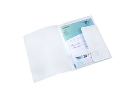 Offertemap Oxford A4 met insteektas 2 kleppen 0.5mm PP wit