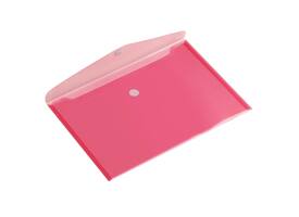 Enveloptas Europel A5 250x180mm dwars transparant rood