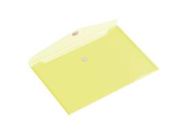 Enveloptas Europel A5 250x180mm dwars transparant geel