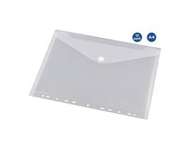 Enveloptas Europel A4 240x310mm 11-gaats PP transparant wit