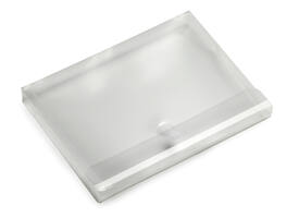 Enveloptas Europel A4 330x250x30mm dwars PP transparant wit