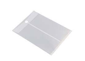 Enveloptas Europel A4 240x335mm staand PP transparant wit