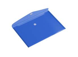 Enveloptas Europel A4 335x240mm dwars PP transparant blauw