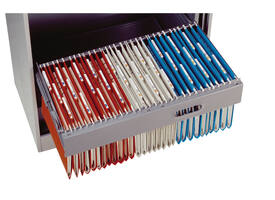 Hangmap Djois Secolor recycled lateraal voor legbord rood