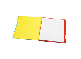 Sorteermap Secolor sixtab 6 tabbladen 100% gerecycled karton 250 gr blauw