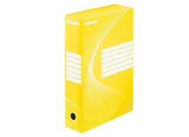 Archiefdoos Esselte Boxycolor 80mm 352x250mm geel