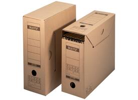 Archiefdoos met deksel Leitz Premium 120x275x325mm natuurbruin