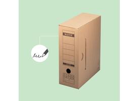 Archiefdoos met deksel Leitz Premium 120x275x325mm natuurbruin