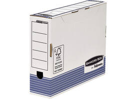 Archiefdoos Bankers Box System A4 80mm wit blauw