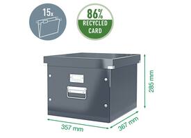 Hangmappenbox Leitz click & store WOW gerecycled karton 357x285x367mm wit