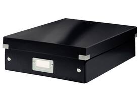 Opbergdoos Leitz Wow Click & Store organiser 280x100x370mm middel gerecycled karton zwart